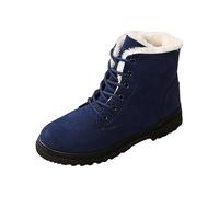 VBEDKDEB Bottes d'hiver pour femme Bottes de neige Chaussures d'hiver Explosion Border Grande Taille Bottes de neige féminines Chaussures chaudes Bottes courtes plates avec version coréenne des