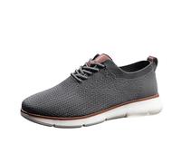 VBEDKDEB Chaussures de loisirs pour homme - Chaussures décontractées - Nœud papillon - Tissage en maille - Chaussures tendance et légères, gris foncé, 40 EU
