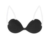 VBEDKDEB Soutien-gorge push-up Soutien-gorge Femme Dos Nu Autocollant pour Femmes Invisible Levage avec Cache-tétons Soutien-gorge Gros Seins, Noir , B