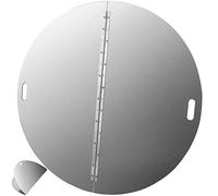 VBENLEM Couvercle de Foyer Ronde Pliable 1016mm,Couvercle Casserole Grille en acier inoxydable Épaisseur 3 mm pour tous les braséros