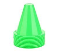 Vbest life Soccer Marker, 10pcs Soccer Training Cone Barri¨¨res de Football Accessoire en Plastique de Support de marqueur(Vert),Cone de signalisation
