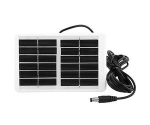 VBESTLIFE 1.2W 6V Mini Panneau Solaire, Chargeur de Panneau Solaire Extérieur Portable Alimentation Continue pour Ventilateur de Lampe de Secours