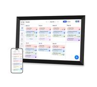 VBESTLIFE 10.1 "Calendrier Numérique Tableau de Corvée, écran Tactile Interactif FHD, Smart WiFi Digital Calendar Mur et Bureau Montable pour Organiser Votre Calendrier 2025