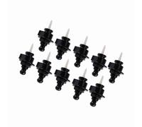 VBESTLIFE 10 Pièces/sac Straplocks Antidérapants Accessoire en Métal Durable Léger Dégagement Rapide pour les Joueurs de Guitare Basse électrique Acoustique (BLACK)