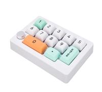 VBESTLIFE 12 Clavier de Jeu Mécanique clé, Une Main | Clavier Macro Programmable avec Rétro-éclairage RVB, Bouton de Joystick et Commutateurs Swappables Chauds (Contrôleur Blanc)