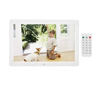 VBESTLIFE 12 Pouces Cadre Photo Numérique, Cadre Numérique Écran 1080P HD 1280 * 800 Album Photo Numérique MP3 MP4 Vidéo avec Télécommande pour la Maison, Le Domicile, Le Bureau etc(Blanc)