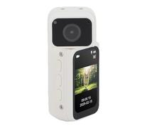 VBESTLIFE 2,7k Mini WiFi Body Camera, 32 Go POV Vlog Camera avec Objectif Rotatif de 180 °, 170 ° Grand Angle, écran HD de 1,47 "pour Le Vélo, Marche pour Animaux de Compagnie (White)