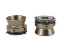 VBESTLIFE 2 Adaptateurs de Moyeu NAB en Alliage D'aluminium, Ouvre-porte 1/4 10 Pouces pour Magnétophone Bobine à Bobine, Facile à Utiliser, Construction Robuste, adapté pour Studer, B67 (Bronze)