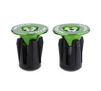VBESTLIFE 2 pcs Vélo Guidon Extrémité Bouchons Bar Casquettes Vélo Guidon Poignées Bar Fin Cap pour la Plupart des vélos(Vert) Embout De Guidon Velo