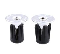 VBESTLIFE 2 pcs Vélo Guidon Extrémité Bouchons Bar Casquettes Vélo Guidon Poignées Bar Fin Cap pour la Plupart des vélos(Argent)