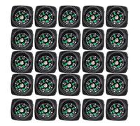 Vbestlife 25pcs/Pack Bouton Boussole, Mini Boussole de Survie d'Urgence, Précision Élevée, Matériau Sûr, Facile à Installer et à Transporter, Pour Camping, Randonnée, Nautique, Touring, Alpinisme