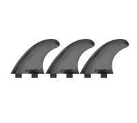 Vbestlife 3 pièces ailerons de Planche de Surf, Planche de Surf aileron de Planche de Surf Accessoire dérivation de l'eau Gauche Milieu Droit pour Planche de Surf FCS aileron(Noir)