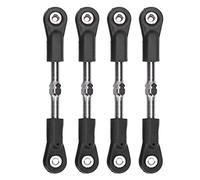 Vbestlife 4 pi¨¨Ces r¨¦glable M4 vis Direction Servo Tige de Traction tringlerie biellette pour 1/8 RC Voiture servo Lien 77-87mmAccessoires de Voitures miniatures