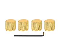 VBESTLIFE 4 pièces Gutar Bouton de contrôle de la tonalité du Volume des pièces de Rechange pour Guitare Basse électrique (Or)