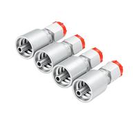 VBESTLIFE 4Pcs M14x1,5 vers 1/4in Raccord Hydraulique à Sertir pour | Pour Flexible Hydraulique de Mini-pelle, Taille Compacte 60 X 23 Mm, Joint à Haute Résistance aux Fuites Sous Haute pression.
