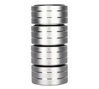 VBESTLIFE 4pcs SP4010 Enceinte Isolation Pointe Support Pied 40x20mm pour | Alliage d\'aluminium 7075 aviation, caoutchouc antidérapant absorbe les vibrations, installation facile avec 4 vis.