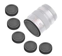 VBESTLIFE 5 pièces Couvercle d'objectif arrière Portable léger, Couvercle d'objectif en Plastique pour DMC-GF3 / 2/1 G10 / 3/2/1 GH2 Micro 4/3, Noir