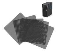 VBESTLIFE 5 pièces/Paquet 12 cm / 4.7in Couvercle de Ventilateur d'ordinateur PVC Filtre à poussière de Ventilateur Anti-poussière pour Ventilateurs de boîtier d'ordinateur, Grille de