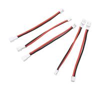 VBESTLIFE 5 Pièces PH2.0 2P Mâle à PH2.0 2P Câble Femelle PH2.0 2P Câble Adaptateur de Batterie pour SCX24 1/24 RC Chenille 3.6in