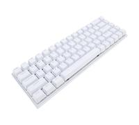 VBESTLIFE 60% Compact Clavier Mécanique Interrupteur Bleu RVB rétro-éclairé | 68 Clés Anti Ghosting Filaire Clavier de Jeu | Design Ergonomique pour Wins iOS Android (White)