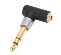 VBESTLIFE Adaptateur 4,4 Mm à 6,35 Mm, Placage Or à Angle Droit, Adaptateur Stéréo Jack, Femelle à 6,35 Mâle pour Amplificateur de Guitare
