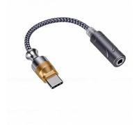 VBESTLIFE Adaptateur Casque USB C vers 3,5 Mm, Puce DAC CX31993 Prenant en Charge l'audio Haute Résolution 24 Bits 96 KHz, avec Commandes en Ligne et Conception en Alliage D'aluminium (Gold)