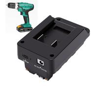 VBESTLIFE Adaptateur de Batterie pour Outil électrique, Sortie D'entrée PD 65 W de Type C avec Sortie 12 V 3 A DC et 8,4 V 4 A DP F pour Batteries 15-21