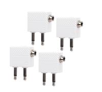 VBESTLIFE Adaptateur de Casque d'avion Double 3,5 Mm, 2 Packs Convertisseur de Casque de Vol, Prise Audio des Compagnies Aériennes Masculines à la Compagnie Aérienne pour Le Divertissement (4 pièces)