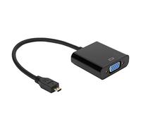 VBESTLIFE Adaptateur de Convertisseur Vidéo Micro HDMI vers VGA 1080P pour 4B, Plug and Play, Transmission Stable Haute Définition, Prise en HDCP (Micro HDMI vers VGA)