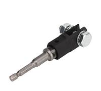 VBESTLIFE Adaptateur de Cric à Ciseaux pour Anneau de Voiture à Double Trou, Adaptateur de Perceuse à Douille Hexagonale 1/2" pour hocs, Acier au Chrome Vanadium avec de Douille pour Urgence