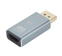 VBESTLIFE Adaptateur Displayport vers HDMI, Convertisseur DP vers HDMI plaqué Or 4K 30 Hz 24K, Port D'affichage Unidirectionnel vers HDMI, pour Téléviseurs, Projecteurs, écrans