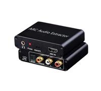 VBESTLIFE Adaptateur HDMI ARC vers Audio Optique, Convertisseur Audio Numérique vers Analogique DAC 192 KHz, Sortie Jack StéRéo Coaxiale L R 3,5 Mm pour Barre de Son HDTV