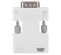 VBESTLIFE Adaptateur HDMI vers VGA Convertisseur Audio vidéo HDMI vers VGA 1080P Entrée de HDMI convertie en Sortie Audio VGA + pour Ordinateurs Portables ou tablettes avec