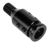 VBESTLIFE Adaptateur Universel de Pommeau de Levier de Vitesse de Voiture, Kit de Conversion Non fileté pour Pas de Filetage 12x1,25, Anneau en Aluminium pour Transmission Manuelle, Insert (BLACK)