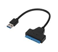 VBESTLIFE Adaptateur USB3.0 vers SATA, Câble Convertisseur de Disque Dur Externe pour Disque Dur 2,5 Pouces 3,5 Pouces, SSD, 5 Gbit/s avec UASP accéléré, Veille Automatique, pour