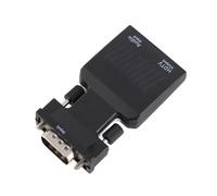 VBESTLIFE Adaptateur VGA vers HDMI, Convertisseur TV 1080P 60 Hz VGA vers HDMI, Prend en Charge la Synchronisation Audio et Vidéo, Convertisseur VGA Mâle vers HDMI Femelle pour PC,