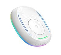 VBESTLIFE Agitateur de Souris Portable USB avec Lumière LED Indétectable, Maintient Votre Ordinateur éveillé (White)