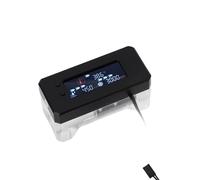 VBESTLIFE Alarme de Débitmètre de Refroidissement à Eau, Débit Numérique en Temps Réel, Régime et Affichage de Température, Fichier D'alarme, 12-24V, Interface 3pin