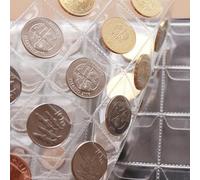 VBESTLIFE Album de Collection de Pièces de Monnaie Exquis de 250 Pochettes, Livre de Support de Conception Simple pour Collectionner, Cadeau Parfait pour Les Collectionneurs de Pièces de Monnaie