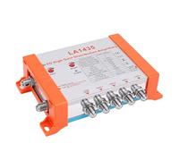 VBESTLIFE Amplificateur de Distribution à 4 Voies, Gain de 35 DB avec Technologie de Mise en Cascade de Boucle IRS et Filtre 5G LTE, pour Connexions TV Multiples et Systèmes Câblés (Prise UE)