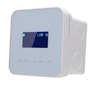 VBESTLIFE Amplificateur Mural 2 Canaux, écran LCD 1,7 Pouces, Bluetooth 5.0, Amplificateur de Musique Mural sans Fil, Prise en Charge à Distance IR MP3 WMA WAV AAC Ape (White)