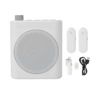 VBESTLIFE Amplificateur Vocal sans Fil, Haut-Parleur Portable Bluetooth 5.4 à Réduction de Bruit avec Ensemble de Micro-Cravate Magnétique 2000 MAh 25 H pour Les Guides Touristiques des (White)
