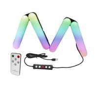 VBESTLIFE Anneaux Lumineux LED RVB Pliables, Température de Couleur 3200 K-6500 K, 10 Niveaux de luminosité, Lumière de Remplissage pour Selfie avec Télécommande, pour Enregistrement Vidéo