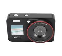 VBESTLIFE Appareil Photo Numérique 4K pour la Photographie, Double écran HD 64 MP, Zoom 18X, Flash intégré, pour étudiants Débutants et Adolescents (Black)