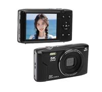 VBESTLIFE Appareil Photo Numérique 5K, 72MP UHD Point Autofocus et Photo de Prise de Vue avec Flash, Vlog de Voyage Camara avec Zoom 16x, WiFi, écran 2,8 Pouces, Mémoire 64 Go (Black)