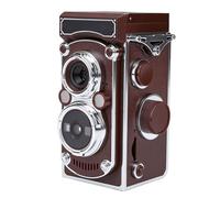 VBESTLIFE Appareil Photo Numérique de Style TLR Rétro, Mini Point and Shoot Vintage avec Vidéo HD 2,7K, Autofocus 24MP, Appareil Photo de Voyage de Poches pour Enfants, Adolescents et (Brown)