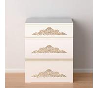 VBESTLIFE Applique de Sculpture sur Bois Décoration pour Meubles Vintage, Style Européen Distinctif 50 X 12 Cm Applique en Bois D'hévéa pour Miroir, Porte, Décoration D'intérieur Parfaite 1 Pièce