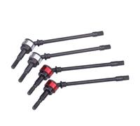 VBESTLIFE Arbre de Transmission Avant RC 4 Pièces, Pièces D'accessoires de Modèle de Télécommande Arbre de Transmission D'essieu Avant en Acier Dur pour Voiture SCX10 RC