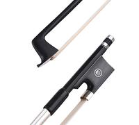 VBESTLIFE Archet de Violon en Fiber de Carbone Durable, Bâton Rond, Son Brillant, Arc de Violon 3/4 pour le Divertissement (pour 4 4 violon)