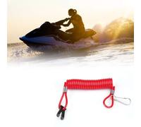 VBESTLIFE Attache de sécurité pour Interrupteur d'arrêt de Moteur Hors-bord, Cordon d'arrêt 'urgence avec Mousqueton Pivotant pour Moteur Hors-bord, Cordon Flexible étanche pour Bateau Marin